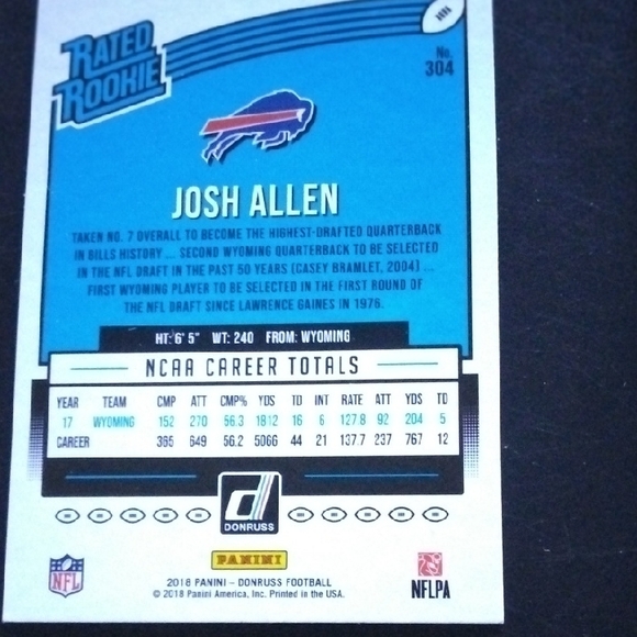 Josh Allen Rated Rookie - Picture 2 of 2